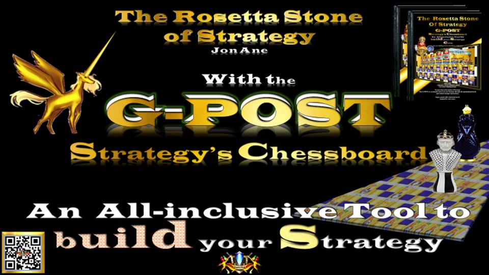G-POST STRATEGY TOOL – Strategy’s Chessboard - An All-inclusive Tool to build your strategy! Jon Ane, The Rosetta Stone of Strategy.